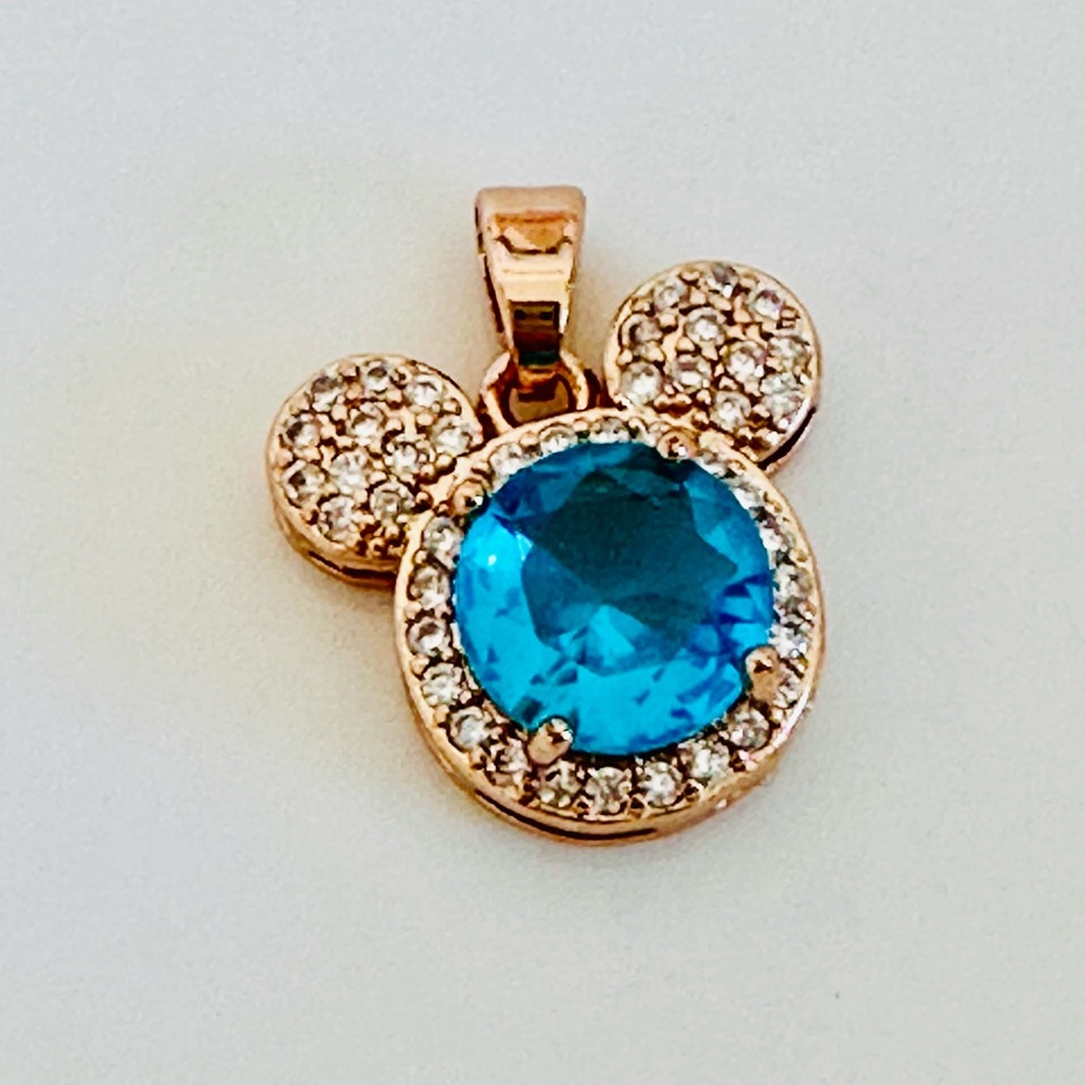 Elegant Blue and Gold Pendant